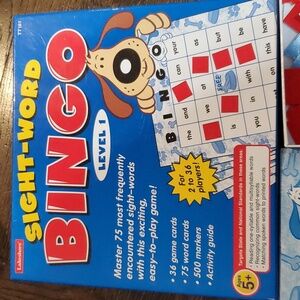 Sight word bingo level 1 ages 5 and up